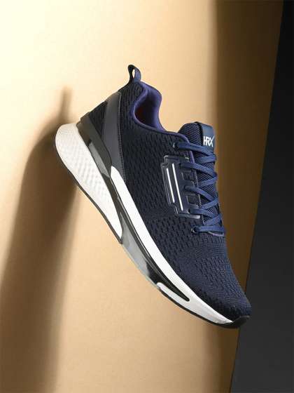 HRX by Hrithik
                        Roshan Men Navy Blue Mesh Running Shoes