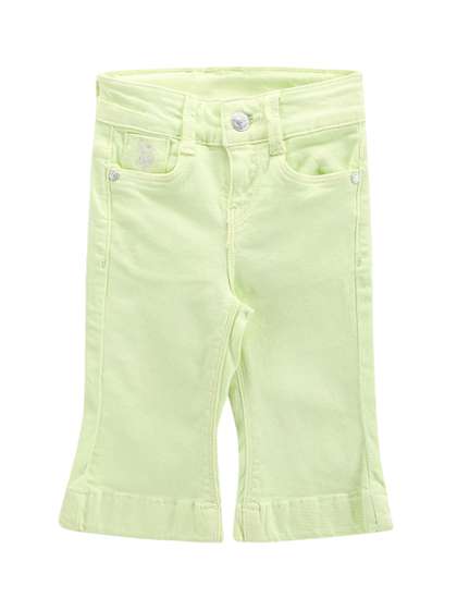 U.S. Polo Assn. Kids
                    Girls Classic Twill Bootcut Clean Look Stretchable
                    Jeans