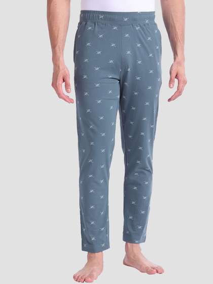 U.S. Polo Assn. Men
                        Brand Logo Printed Mid-Rise Lounge Pants