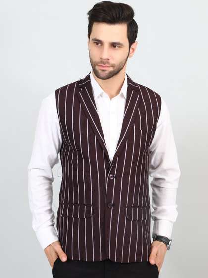 Wintage Striped Nehru Jacket
