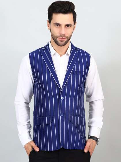 Wintage Striped Modi Nehru Jacket