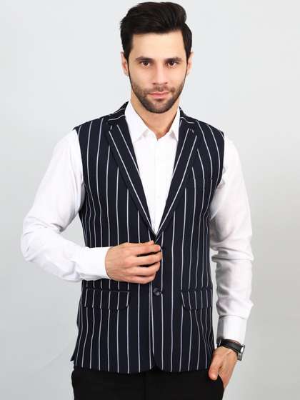 Wintage Striped Modi Nehru Jackets