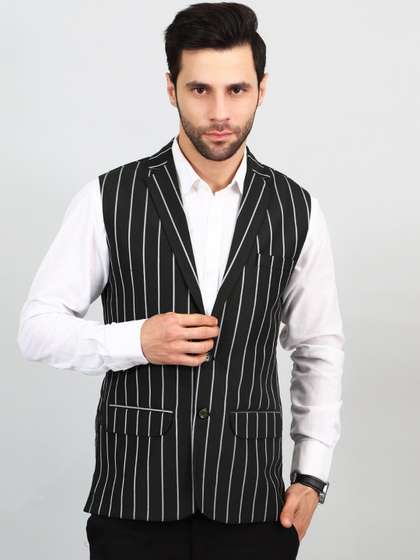 Wintage Striped Modi Nehru Jacket