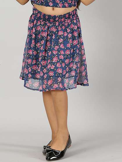 KiddoPanti Girls A-Line Knee Length Skirt