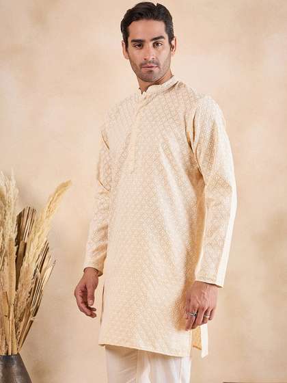 Anouk Embroidered Straight Kurta