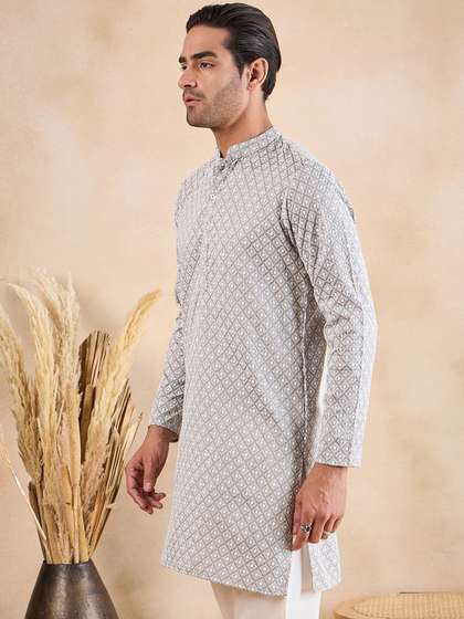 Anouk Long Sleeves Straight Kurta