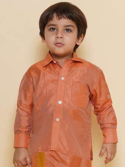 Sethukrishna Boys Spread
                    Collar Party Shirt