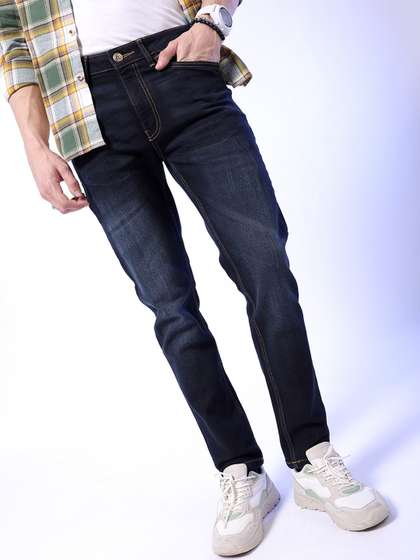 The Indian Garage Co
                        Blue Men Mid-Rise Slim Fit Light Fade
                        Stretchable Jeans