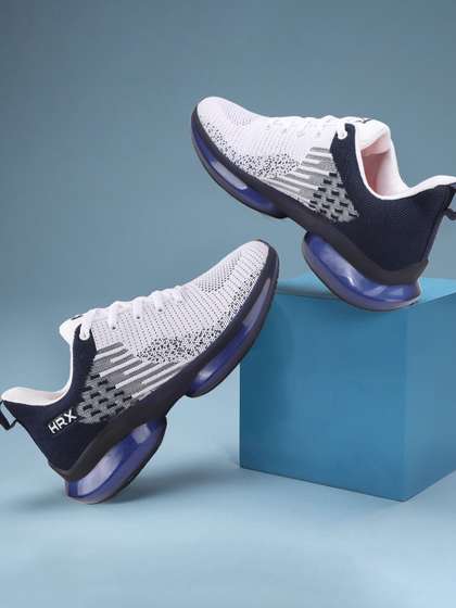 HRX by Hrithik
                        Roshan Men White Textured Lace-Up Running Shoes