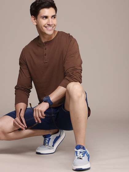 WROGN Henley Neck
                        Pure Cotton T-shirt