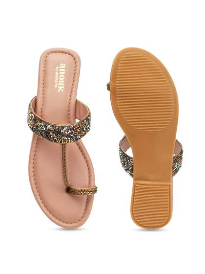 Anouk Embellished One Toe Flats