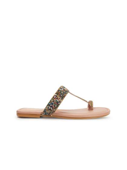 Anouk Embellished One Toe Flats