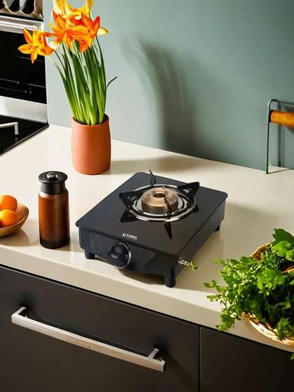Kuber Industries Glass Gas Stove