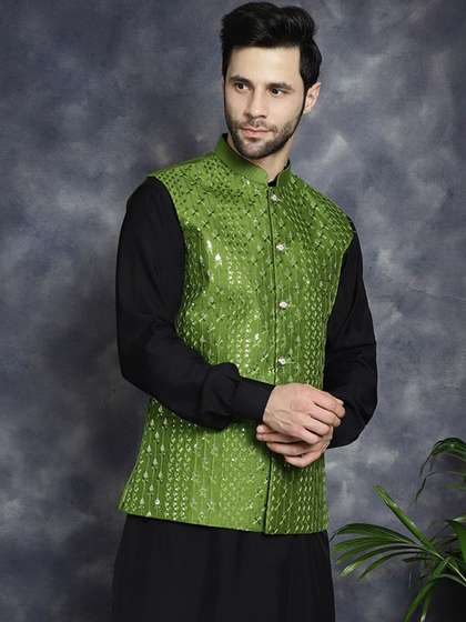 Anouk Embroidered Nehru Jacket