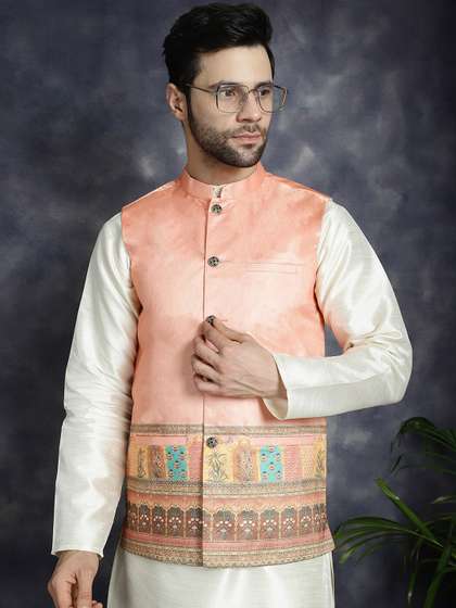Jompers Printed Nehru Jackets