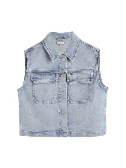 Tommy Hilfiger Girls Crop Denim Jacket