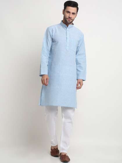 Arrabi Striped Printed Kurta