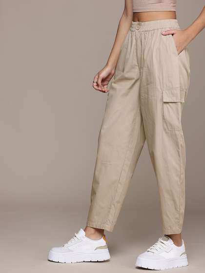 The Roadster Life Co.
                      Women Pure Cotton Trousers