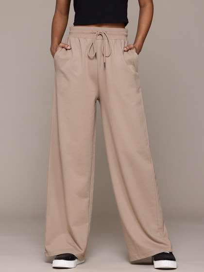 The Roadster
                        Lifestyle Co. Women Wide Leg Knit Trousers