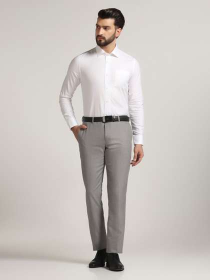 Blackberrys India Slim Spread Collar Cotton Formal Shirt