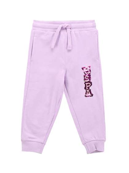 U.S. Polo Assn. Kids
                    Girls Sequinned Pure Cotton Joggers