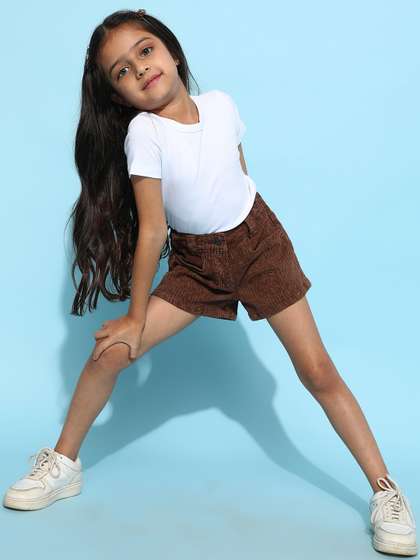 TALES & STORIES Girls Regular Fit Denim Shorts