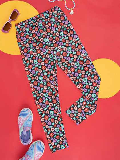Pantaloons Junior
                      Girls Floral Printed Leggings
