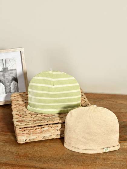 MiArcus Kids Set of 2
                    Printed Cotton Beanie Caps