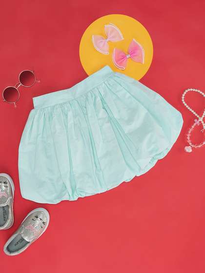 Pantaloons Junior Girls Flared Knee Length Skirt