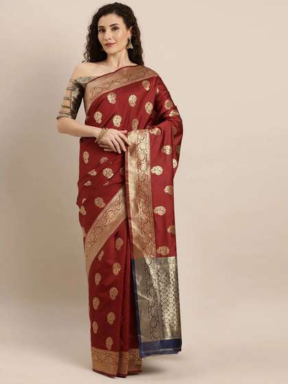 Mitera Kanjeevaram Silk Blend Saree