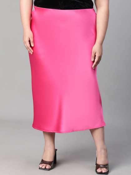 Oxolloxo Plus Size Pencil Midi Skirts