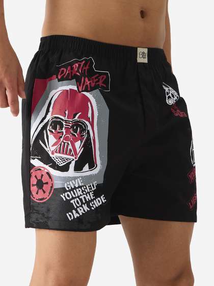 The Souled Store
                          Men Star Wars Black Lounge Shorts