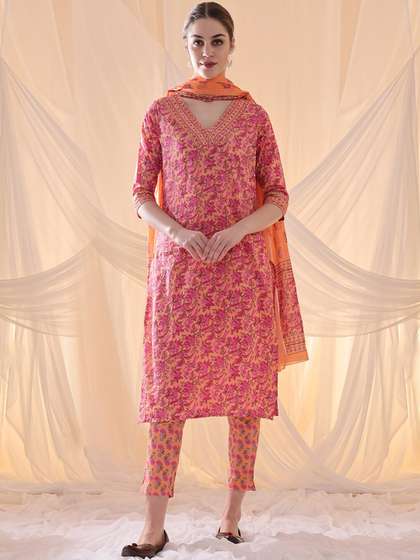 Anouk Kurta with Trousers & Dupatta