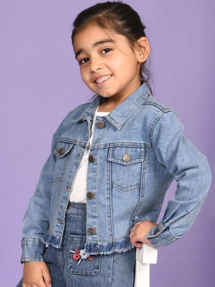 Superminis Girls Longline Denim Jacket