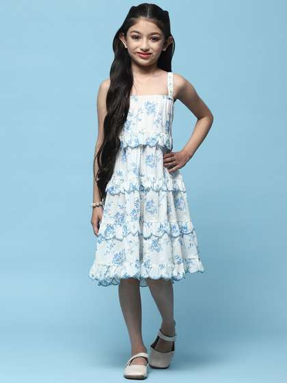 Biba Girls Print Fit & Flare Dress