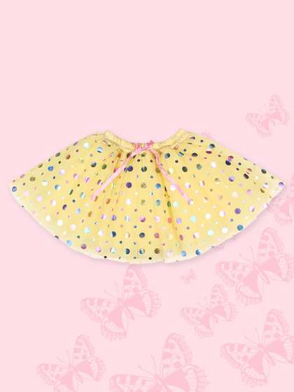 CUTECUMBER Infant Girls
                    Polka Dot Glittered Flared Skirt