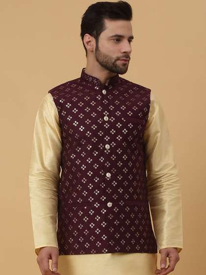 KRAFT INDIA Embellished Nehru Jacket