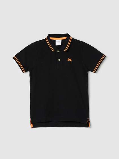 max Boys Polo Collar Short Sleeves Regular Fit T-shirt