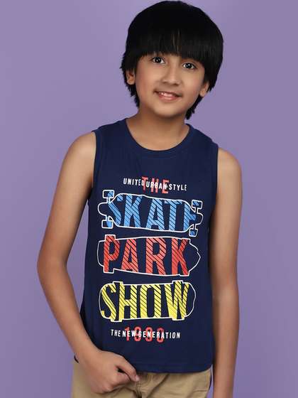 V-Mart Boys Cotton Rich
                    Sleeveless Innerwear Vests