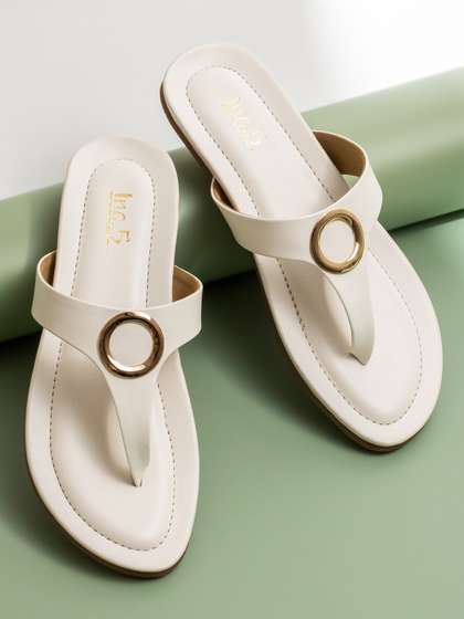 Inc 5 Open Toe
                          T-Strap Flats