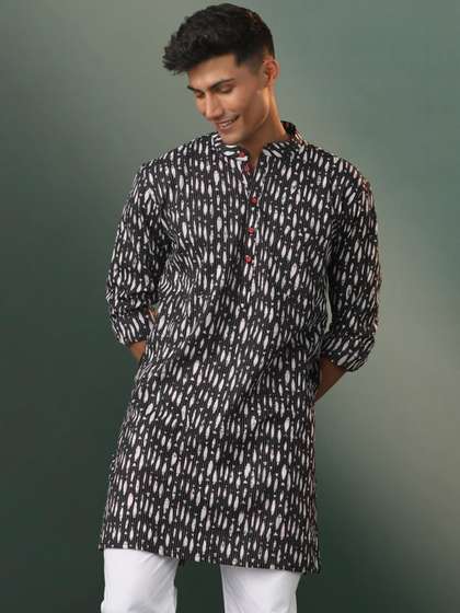 VASTRAMAY Printed Straight Kurta