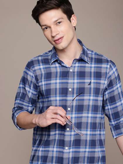 Nautica Classic Opaque Checked Casual Shirt
