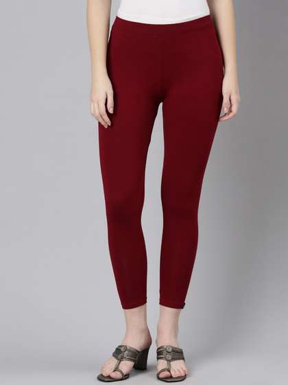 Twin Birds Women
                          Mid-Rise Skinny Fit Solid High Ankle Length
                          Leggings
