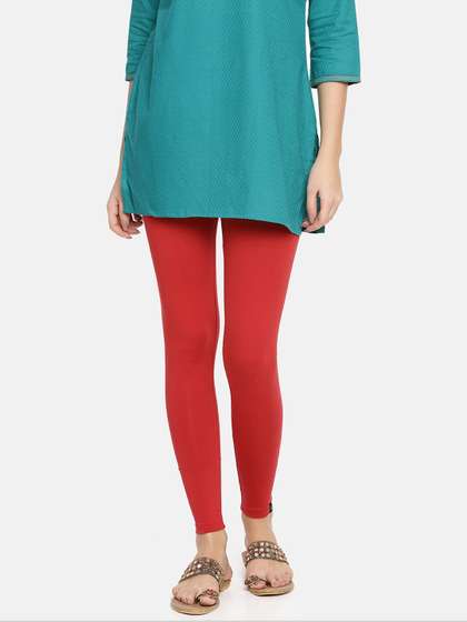TWIN BIRDS Women
                        Solid Super Stretch Cotton Ankle Length
                        Leggings