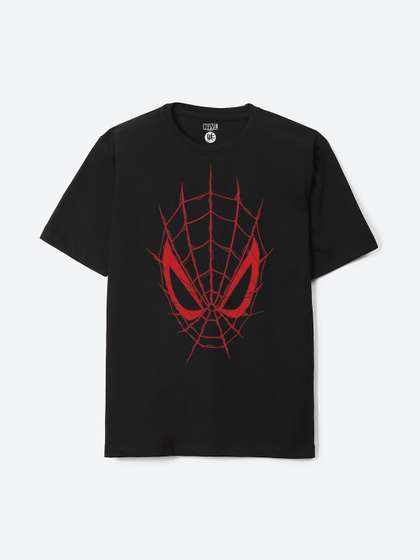 YK Marvel Boys Printed Round Neck Drop-Shoulder Sleeves Pure Cotton Oversized T-shirt