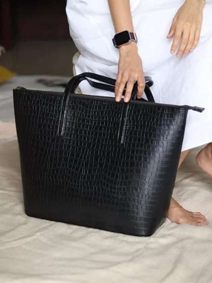 Lychee bags Animal Textured Oversized Shopper Tote Bag