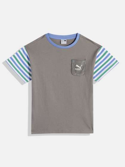 Puma Kids Pure Cotton Summer Camp Classics Relaxed Fit T-shirt