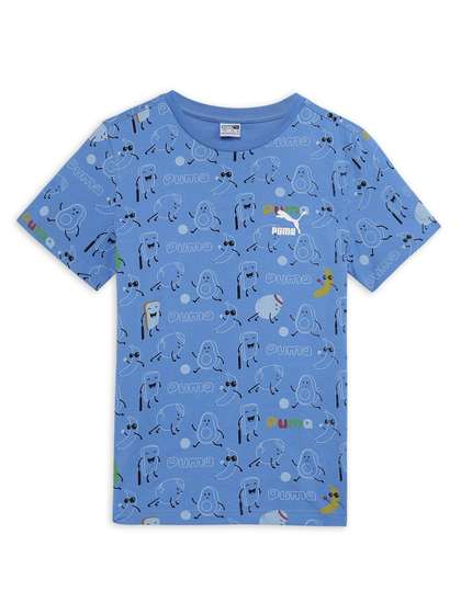 Puma Kids Classics Printed Cotton T-Shirt