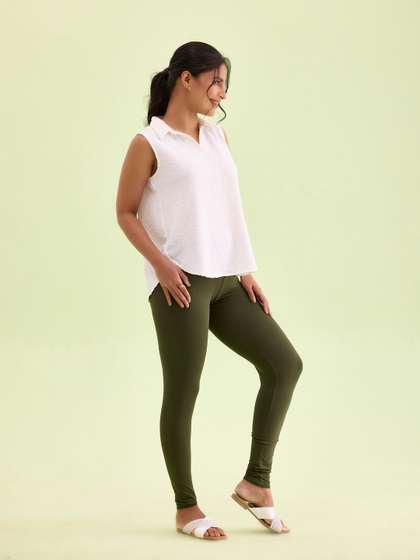 Go Colors Plus Size
                        Slim-Fit Ankle Length Legging