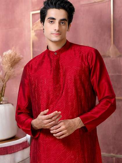 TATTVA Woven Design Straight Kurta